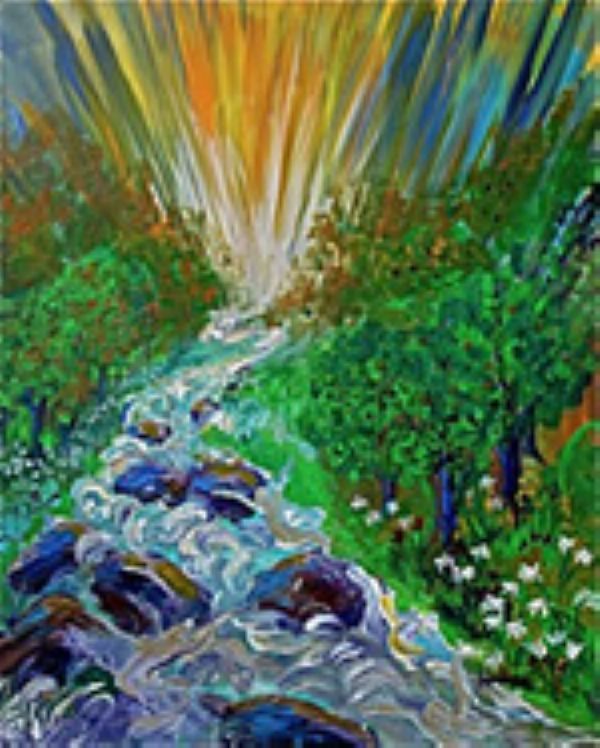 Streams of Living Water (artwork 8X10) by Janice VanCronkhite